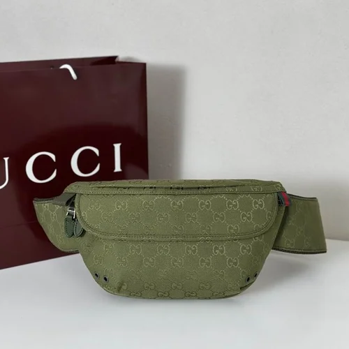 Gucci Original Waist Bags Authentic GG Canvas Luxury