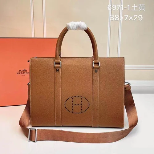 11 Hermes Original Briefcase Men Authentic Leather Luxury