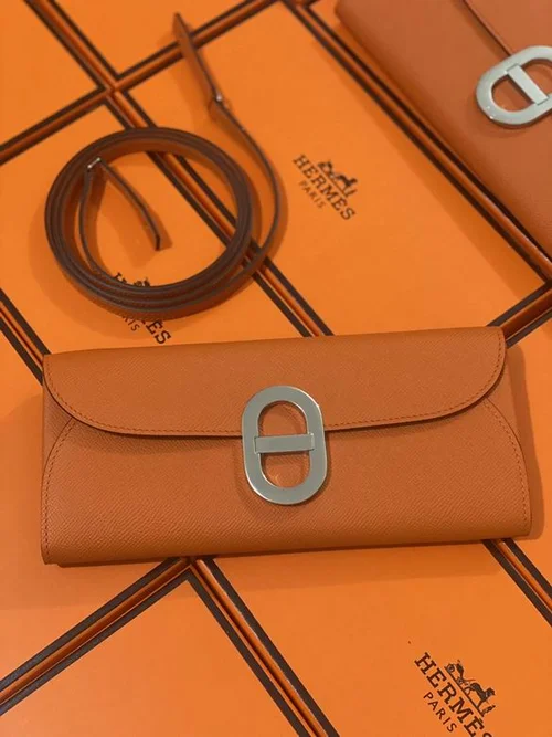 11 Hermes Original Women's Wallet Authentic Epsom Leather