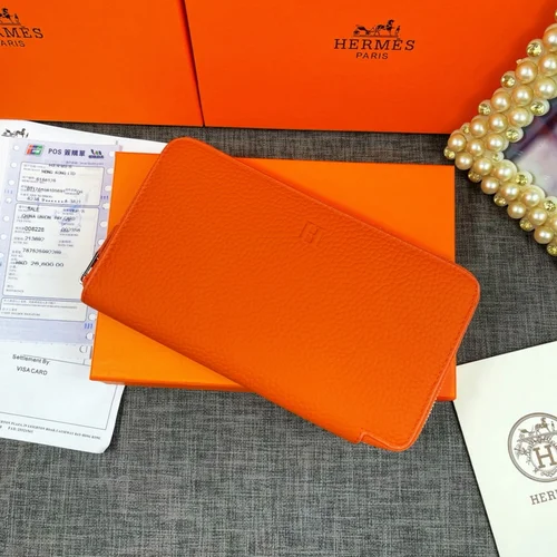 11 Hermes Original Women's Wallet Authentic Epsom Leather