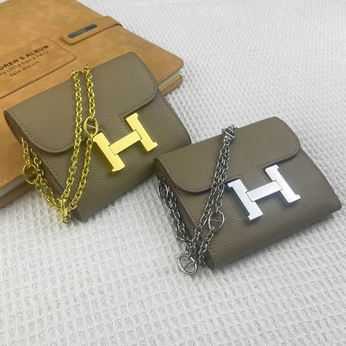 11 Hermes Original Women's Wallet Authentic Epsom Leather