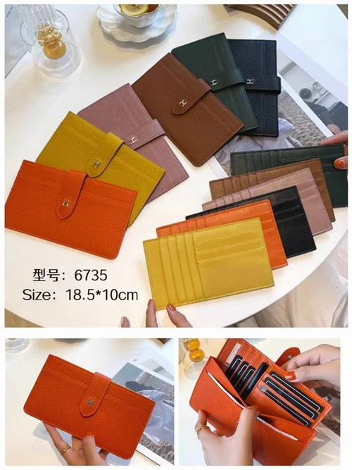 11 Hermes Original Women's Wallet Authentic Epsom Leather