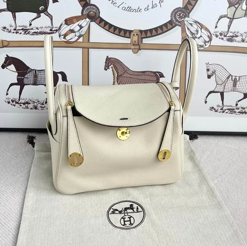 11 Hermes Original Lindy Bag Authentic Clemence Leather