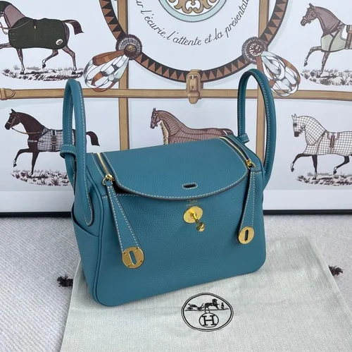 11 Hermes Original Lindy Bag Authentic Clemence Leather