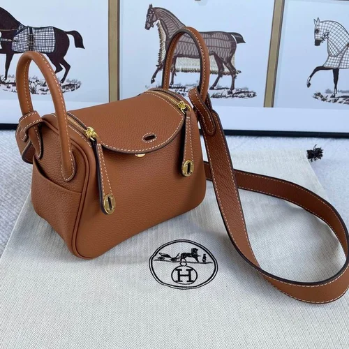 11 Hermes Original Lindy Bag Authentic Clemence Leather