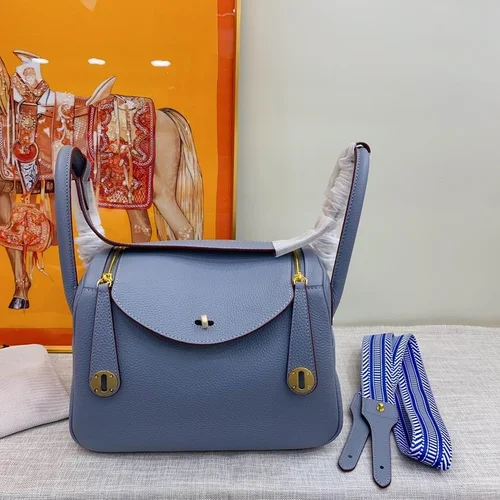 11 Hermes Original Lindy Bag Authentic Clemence Leather