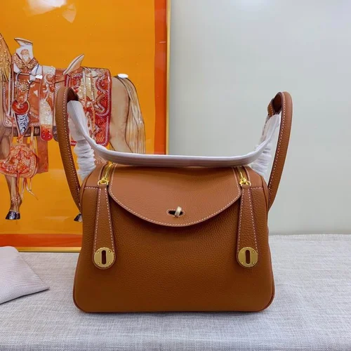 11 Hermes Original Lindy Bag Authentic Clemence Leather