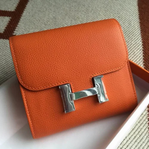 Hermes Original Women's Wallet Authentic Epsom Leather