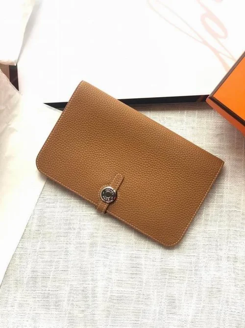 Hermes Original Women's Wallet Authentic Epsom Leather