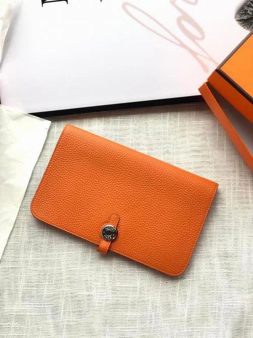 Hermes Original Women's Wallet Authentic Epsom Leather