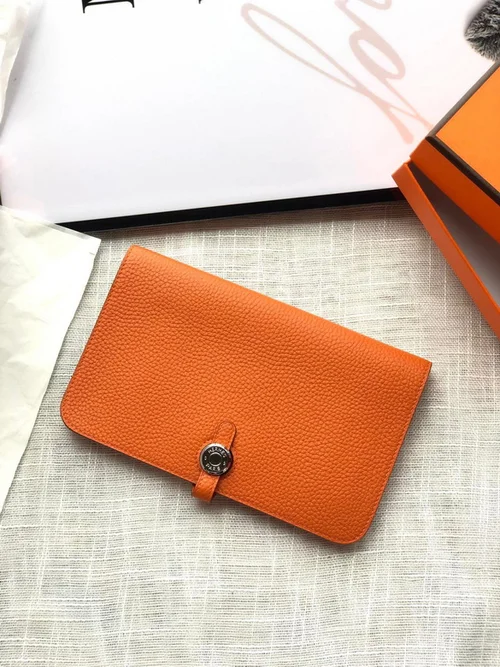 Hermes Original Women's Wallet Authentic Epsom Leather