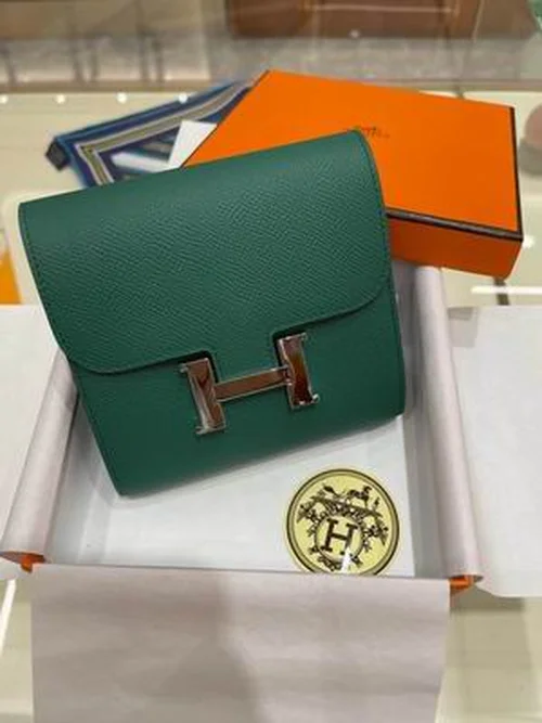 Hermes Original Women's Wallet Authentic Epsom Leather