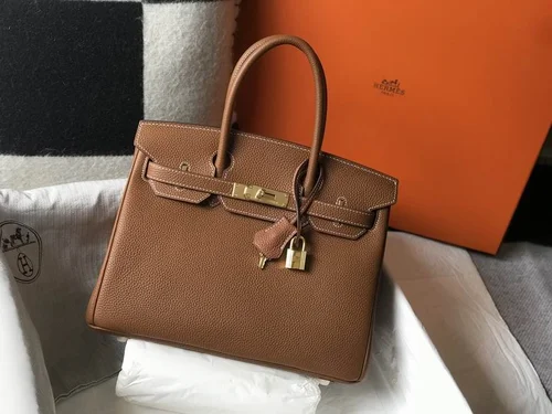 Hermes Original Birkin Bag Authentic Togo Leather Luxury