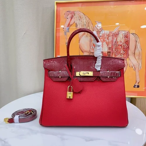 Hermes Original Birkin Bag Authentic Togo Leather Luxury