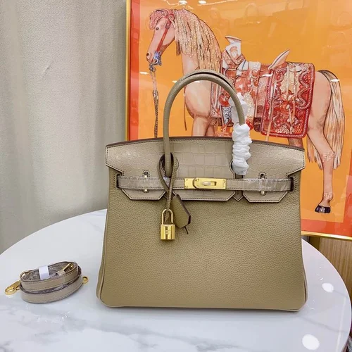 Hermes Original Birkin Bag Authentic Togo Leather Luxury