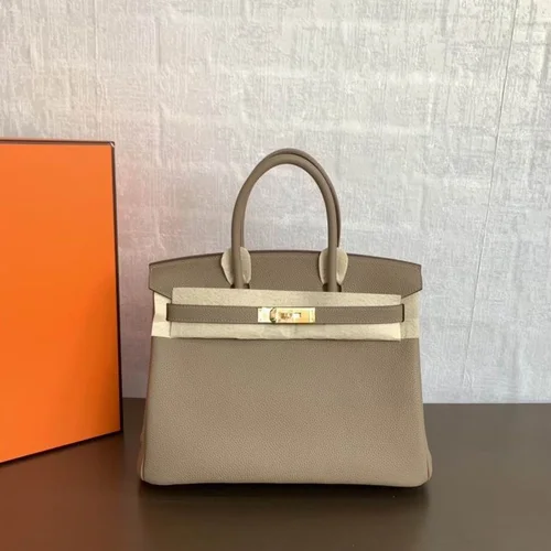 Hermes Original Birkin Bag Authentic Togo Leather Luxury