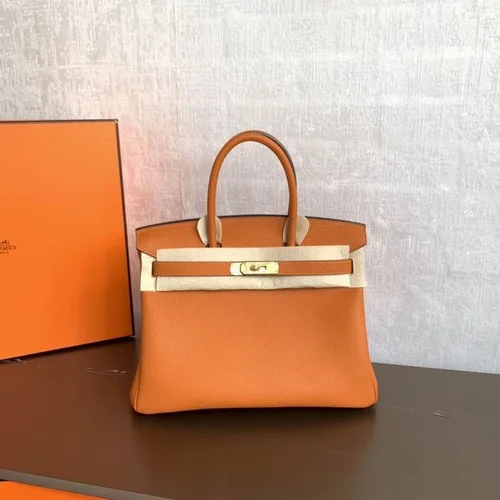 Hermes Original Birkin Bag Authentic Togo Leather Luxury