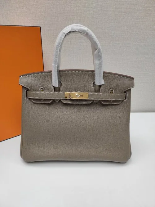 Hermes Original Birkin Bag Authentic Togo Leather Luxury