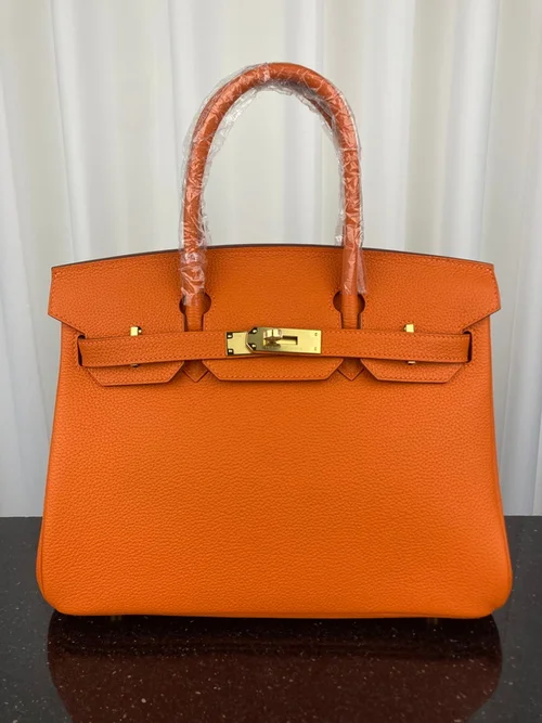 Hermes Original Birkin Bag Authentic Togo Leather Luxury