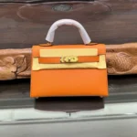 Hermes Original Herbag Zip Authentic Canvas Leather