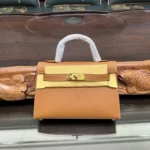 Hermes Original Herbag Zip Authentic Canvas Leather