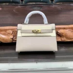 Hermes Original Herbag Zip Authentic Canvas Leather