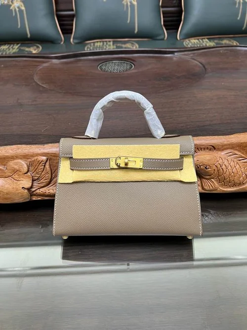 Hermes Original Herbag Zip Authentic Canvas Leather