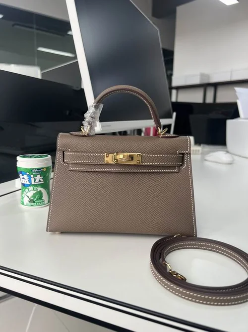 Hermes Original Herbag Zip Authentic Canvas Leather