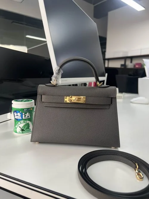 Hermes Original Herbag Zip Authentic Canvas Leather