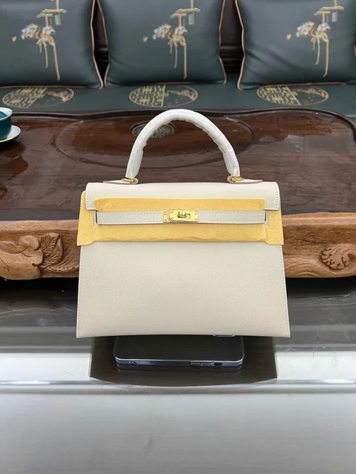 Hermes Original Herbag Zip Authentic Canvas Leather