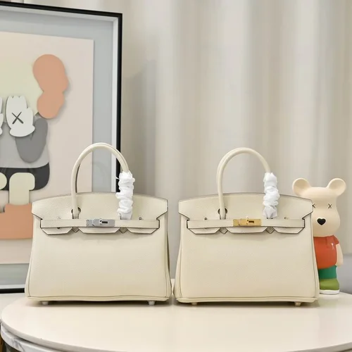 Hermes Original Herbag Zip Authentic Canvas Leather