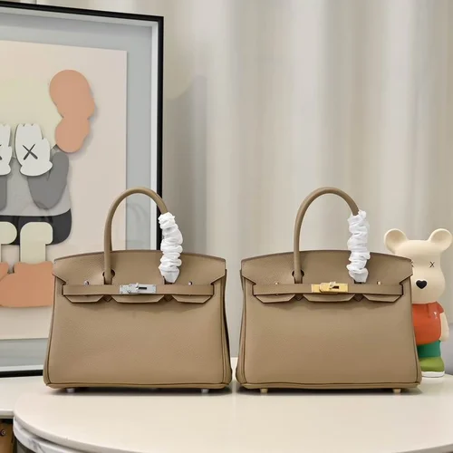 Hermes Original Herbag Zip Authentic Canvas Leather