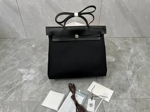 Hermes Original Herbag 39cm 3-Color Canvas Leather