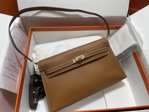 Hermes Original Kelly Bag Authentic Togo Leather Luxury