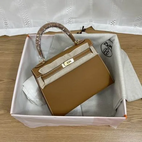 Hermes Original Kelly Bag Authentic Togo Leather Luxury