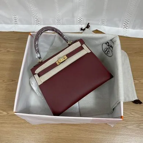 Hermes Original Kelly Bag Authentic Togo Leather Luxury