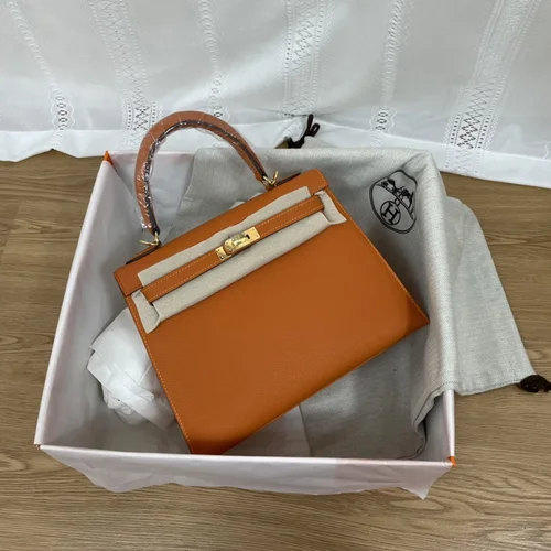 Hermes Original Kelly Bag Authentic Togo Leather Luxury