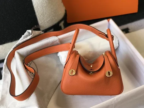 Hermes Original Lindy Bag Authentic Clemence Leather