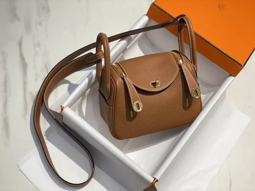 Hermes Original Lindy Bag Authentic Clemence Leather