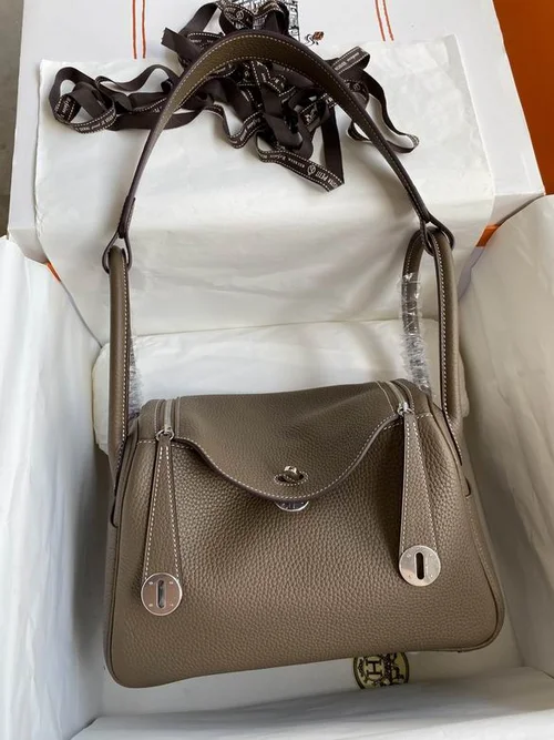 Hermes Original Lindy Bag Authentic Clemence Leather