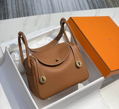 Hermes Original Lindy Bag Authentic Clemence Leather