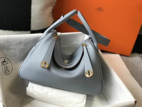 Hermes Original Lindy Bag Authentic Clemence Leather