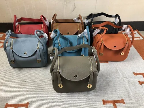 Hermes Original Lindy Bag Authentic Clemence Leather