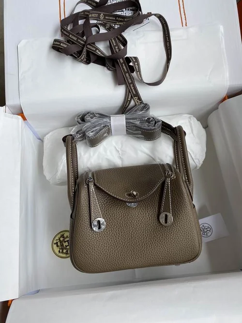Hermes Original Lindy Bag Authentic Clemence Leather