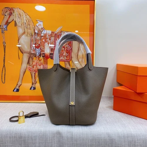 Hermes Original Picotin Lock Authentic Clemence Leather