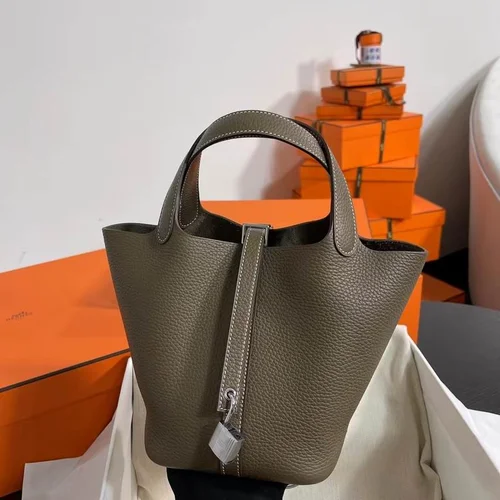 Hermes Original Picotin Lock Authentic Clemence Leather