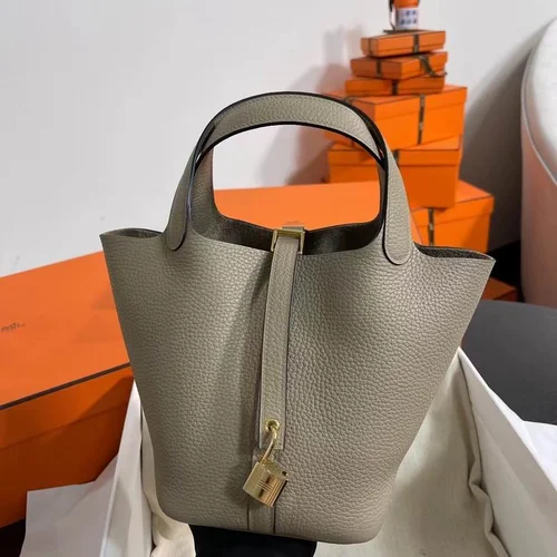 Hermes Original Picotin Lock Authentic Clemence Leather