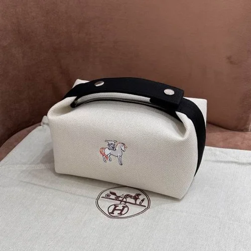 Hermes Original Trousse Bride A Brac Authentic Canvas Pouch