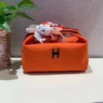 Hermes Original Trousse Bride A Brac Authentic Canvas Pouch