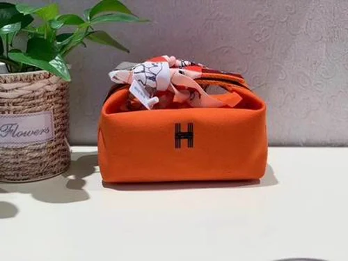 Hermes Original Trousse Bride A Brac Authentic Canvas Pouch